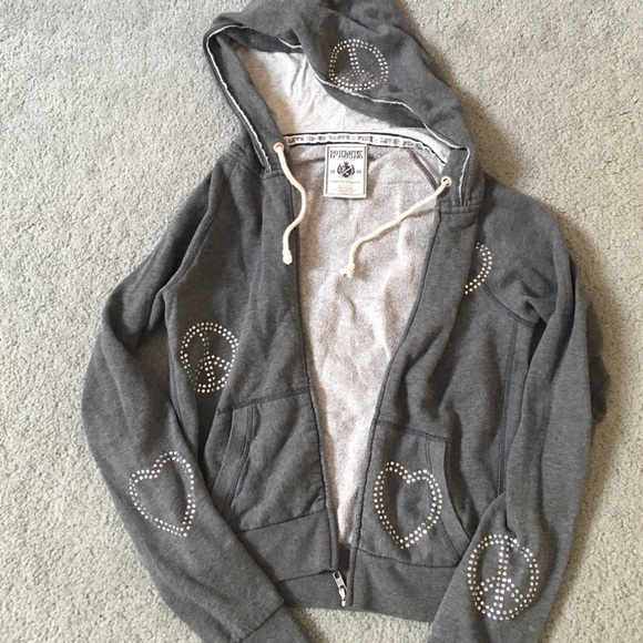 Love pink zipper up jacket - Picture 4 of 5